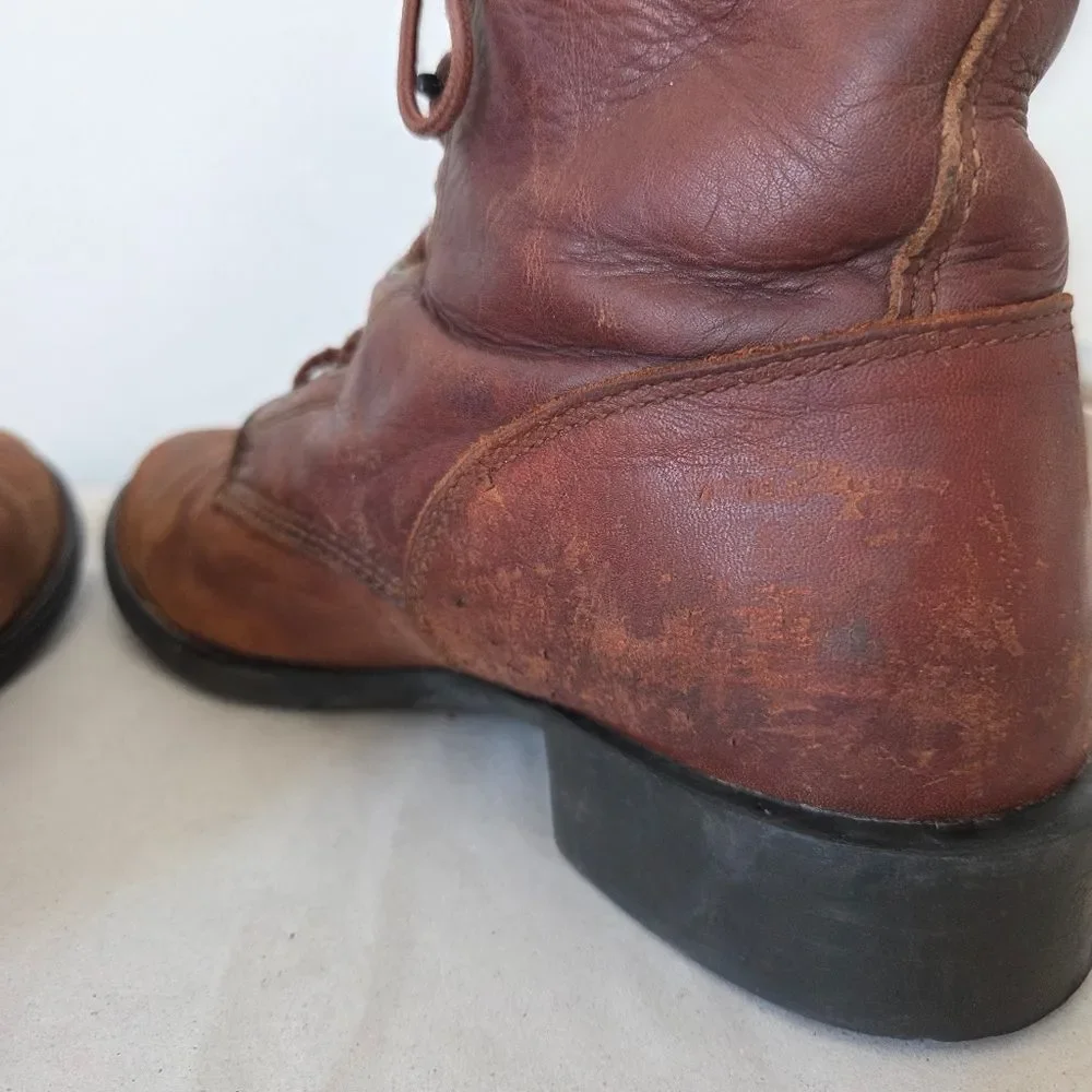 Ariat Heritage Lacer Kilter Leather Boot Mid Calf Brown Western Workwear Men 9